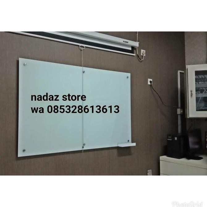 

glassboard / papan tulis kaca 100 x 140 ready Kualitas Original
