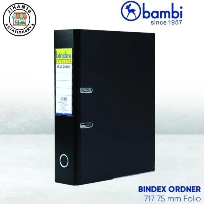 

ODNER BINDER BINDEX FOLIO 717 HITAM / DUS Kualitas Original