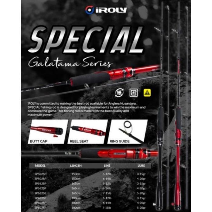 

Terlaris Joran Iroly Special 150Cm 5-12Lbs+Free Packing Kones