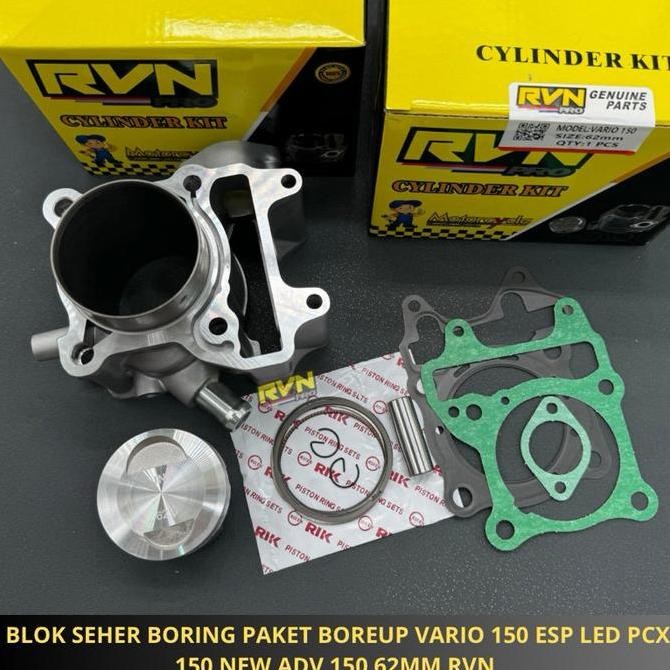 BLOK SEHER BORING PAKET BOREUP BORE UP VARIO 150 125 ESP LED PCX 150 NEW ADV 150 VARIO 125 LED TECHN