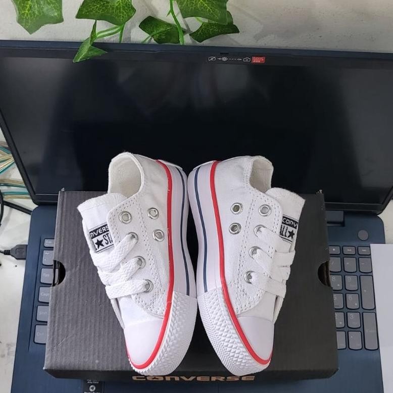 Ready (Kualitas Premium) Sepatu Converse Anak Putih Francis Sepatu Anak Usia 1-10 Tahun Sepatu Sneak