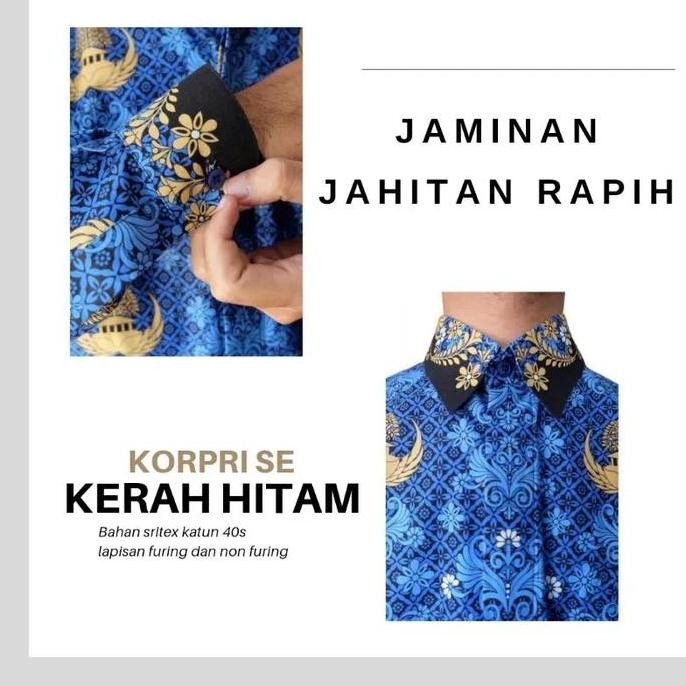 Promo / Terlaris SERAGAM  BATIK KORPRI WANITA&PRIA TERBARU LAPIS FURING&NON FURING Terbaik
