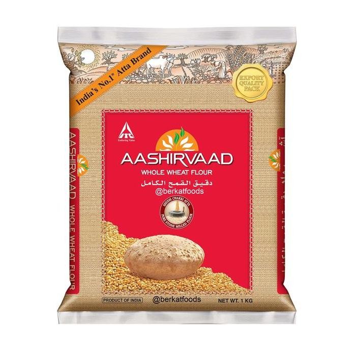 

Terlaris Chakki Atta Aashirvaad India / Whole Wheat Flour /Tepung Gandum Import