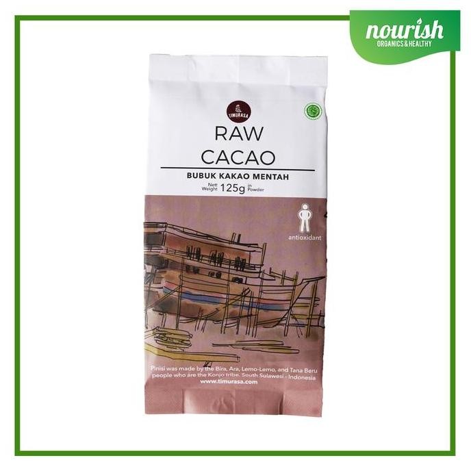 

[Ready/Spesial] Timurasa, Organic Raw Cacao Powder 125Gr [Terlaris&Recommended]