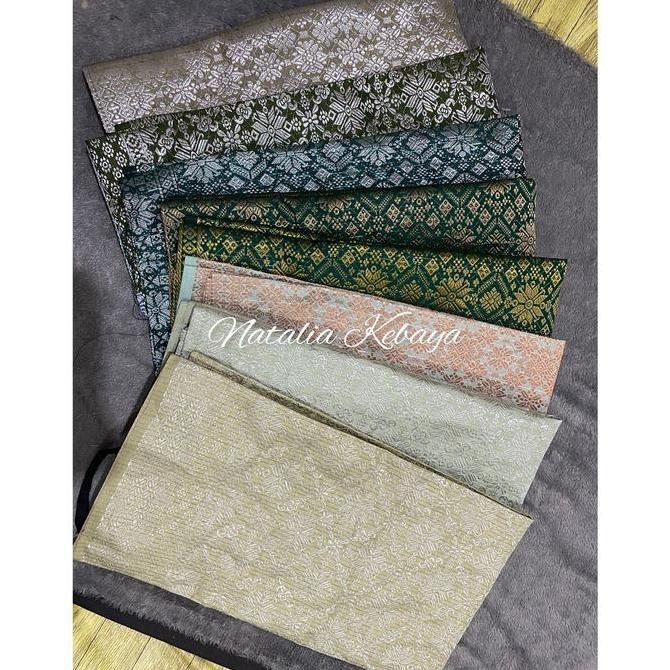 Natalia Kebaya Rok Lilit Songket Premium || Rok Songket Per Hijauan || Bawahan Kebaya Modern || Refe
