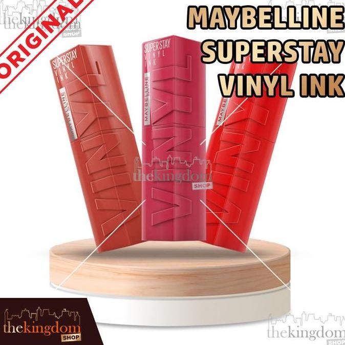 BEST SELLER MAYBELLINE SUPERSTAY VINYL INK LIP CREAM LIPS GLOSSY LIP TINT LIPSTICK LIPSTIK LIPCREAM 