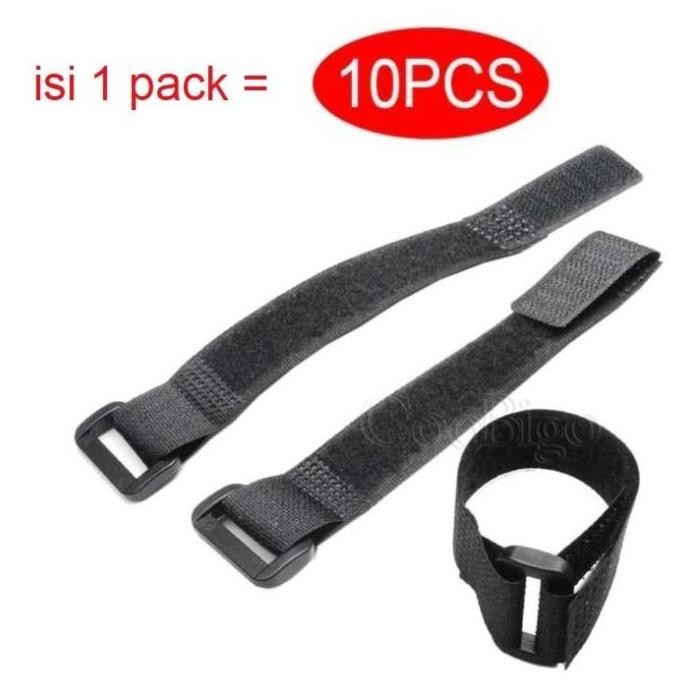 

Pengikat Kabel Velcro Strap Cord Hook 20cm Nylon Loop Fastener Buckle