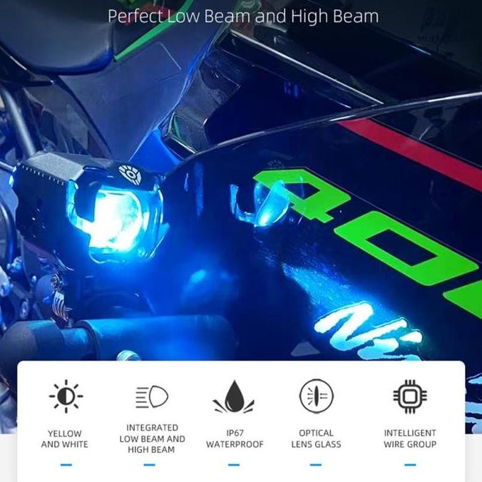 Diskon Future Eyes F2 Pro Auxiliary Motorcycle Light