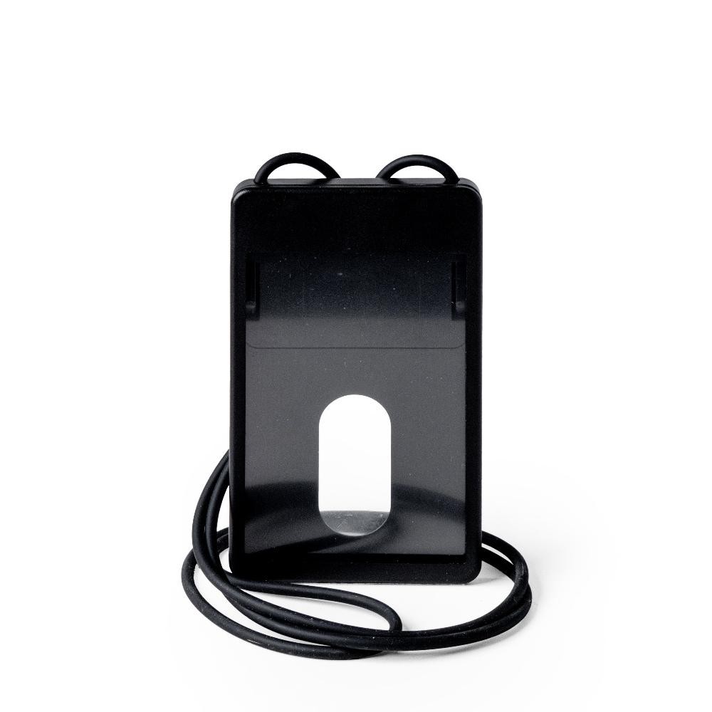 

LINDU Wallts Hanna Black Lanyard Name Tag ID Card Tarik Tali Yoyo
