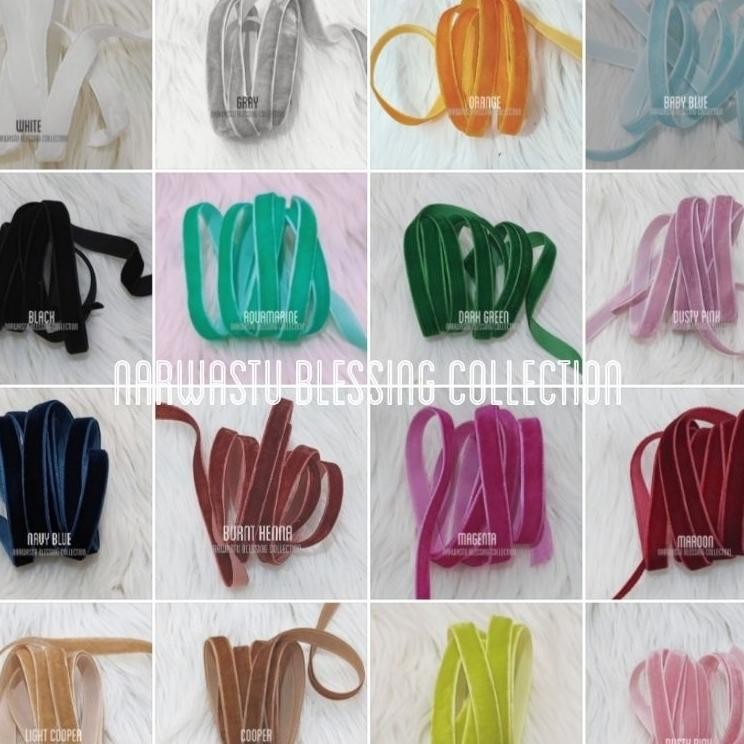 

Pita Veet Pita Bludru Pita Suede 1Cm 38 Isi 50 Yard