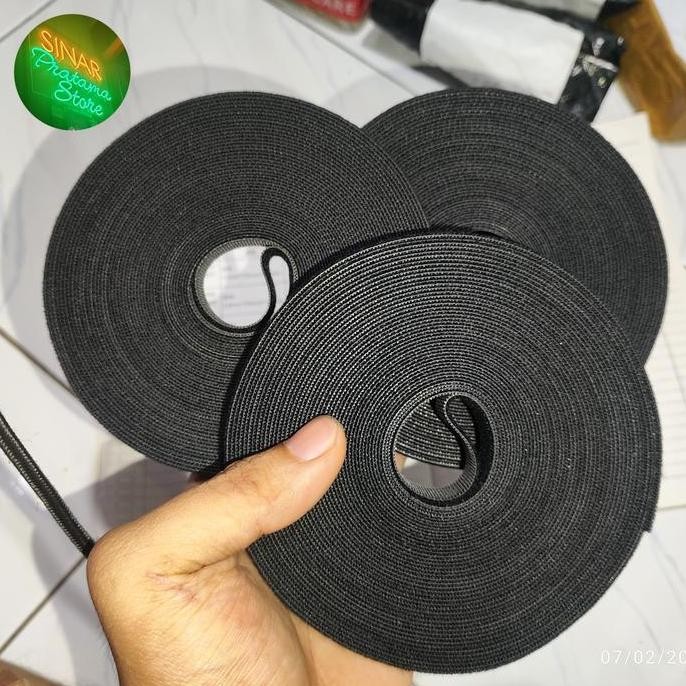 

Cable Organizer 10m 10 meter Management tali pengikat kabel universal velcro Mouse Keyboard Pc Laptop