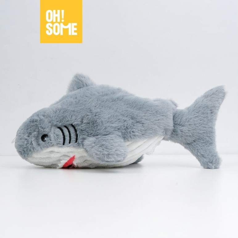 

LINDU OHSOME - Fanz Studio Fluffy Pencil Case Tempat Pensil Motif Hewan Warna Biru/Abu-Abu