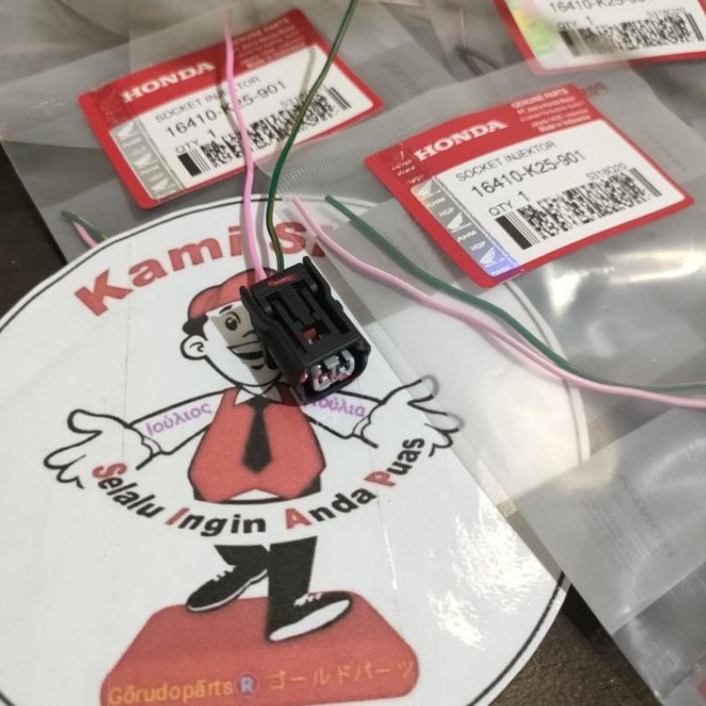 Unik 16410-K25-901 Socket Injektor Honda Beat Fi Vario Fi Cbr 150 Ori K25