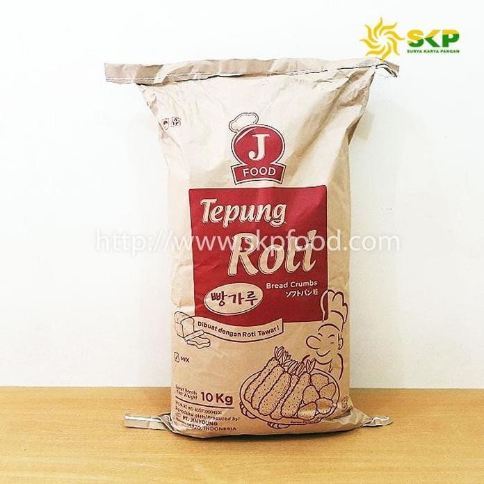 

Terlaris Tepung Roti Jfood / Tepung Panir / Bread Crumbs (Mix) 10Kg