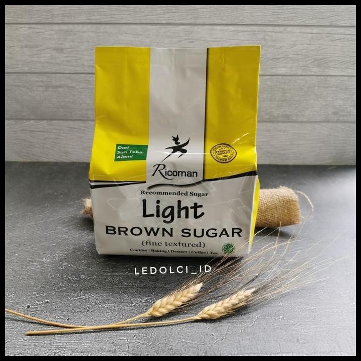

Terlaris Ricoman Light Brown Sugar 1 Kg Good Quality