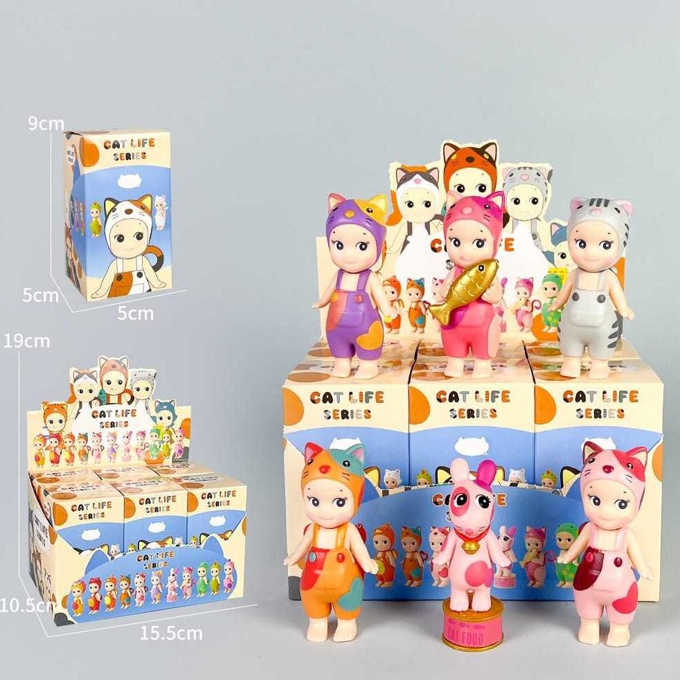 Kenyamanan Figure Sonny Angel Cat Life Series Dinosaurus Mofusand