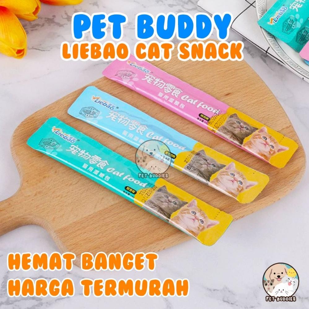 fg-87 ter-46 PAKET HEMAT Liebao 100pcs Snack Kucing RESELLER Makanan Kucing Wet Food Creamy Hemat Or