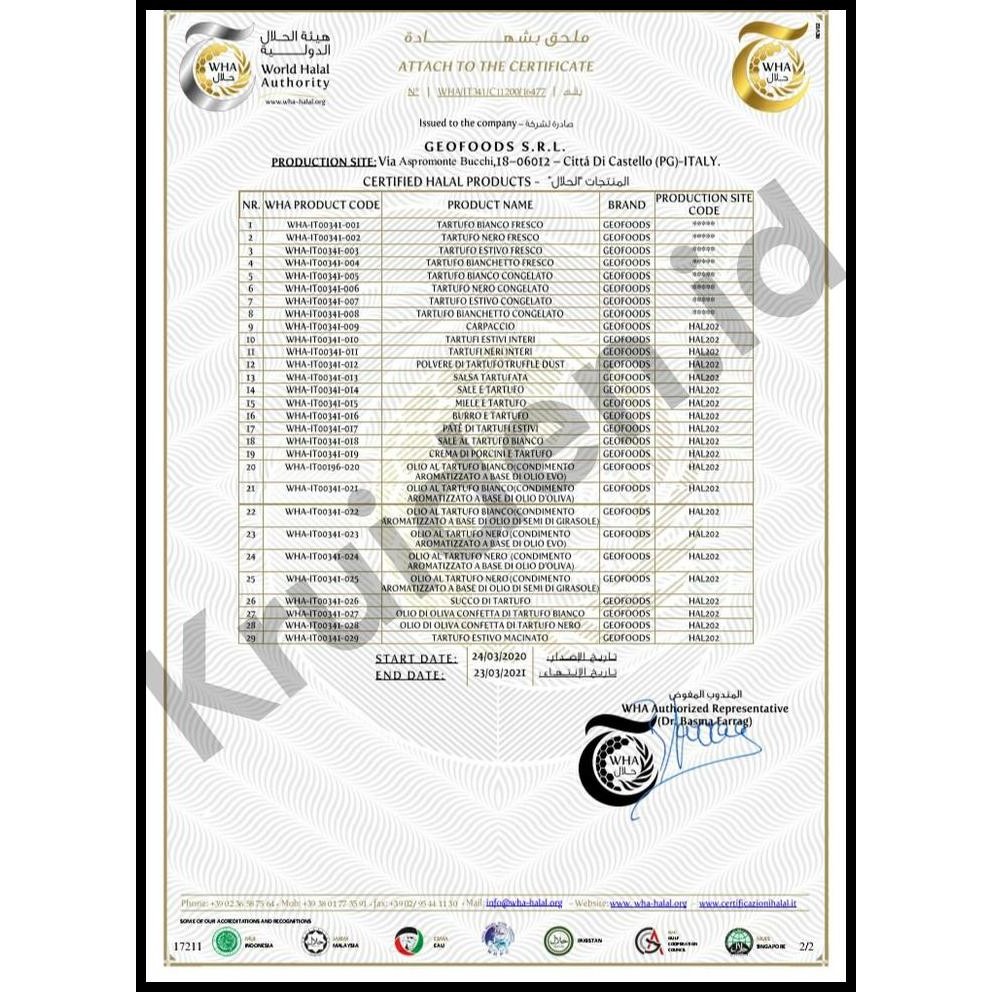 

Terlaris Premium Black Truffle Oil 250 Ml Geofoods Imported Italy Tartufo Nero Good Quality