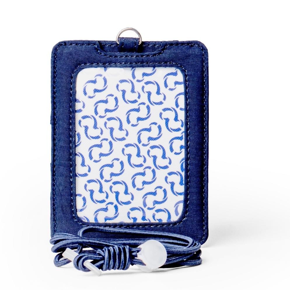 

LINDU Wallts Orient Navy - Lanyard Name Tag Id Card Pria Wanita Portrait/vertikal Landscape/horizontal