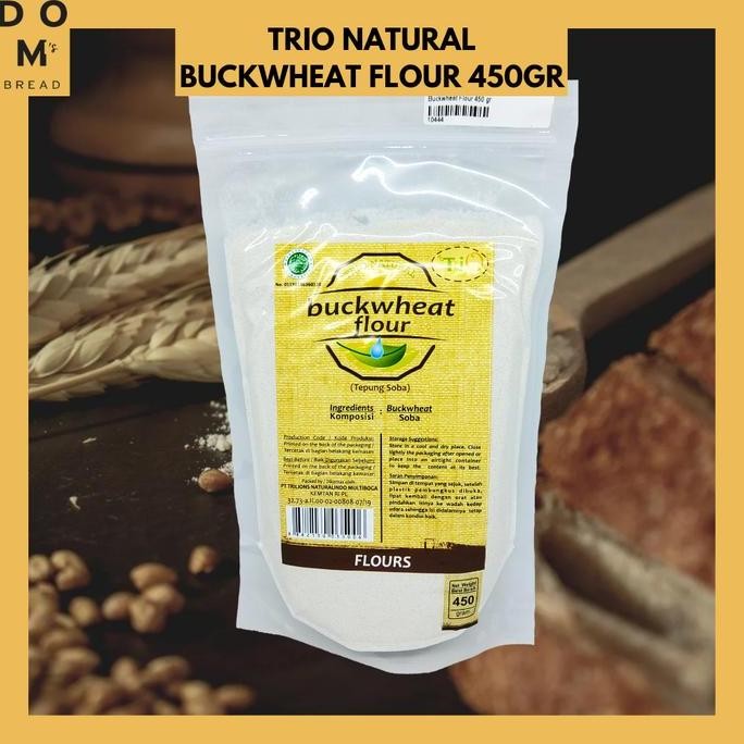 

Terlaris Tepung Buckwheat Trio Natural (Buckwheat Flour) 450 Gr