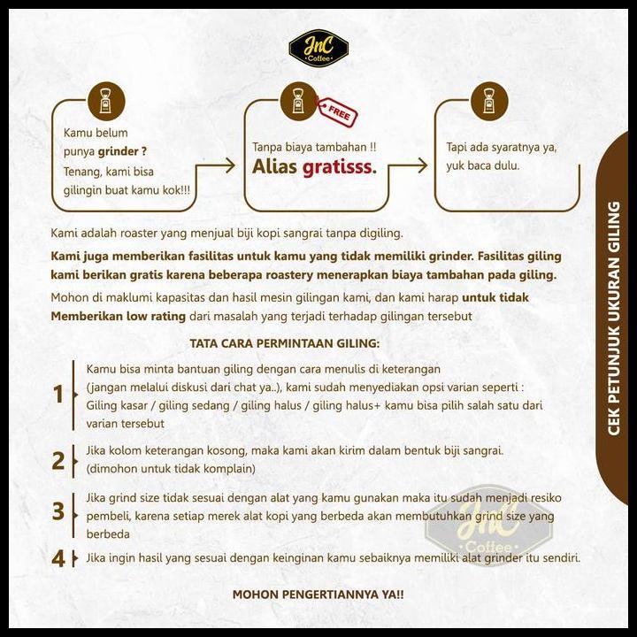 

Terlaris House Blend Jnc Signature 1 Kg 70% Arabika 30% Robusta For Kopi Susu Espresso Good Quality