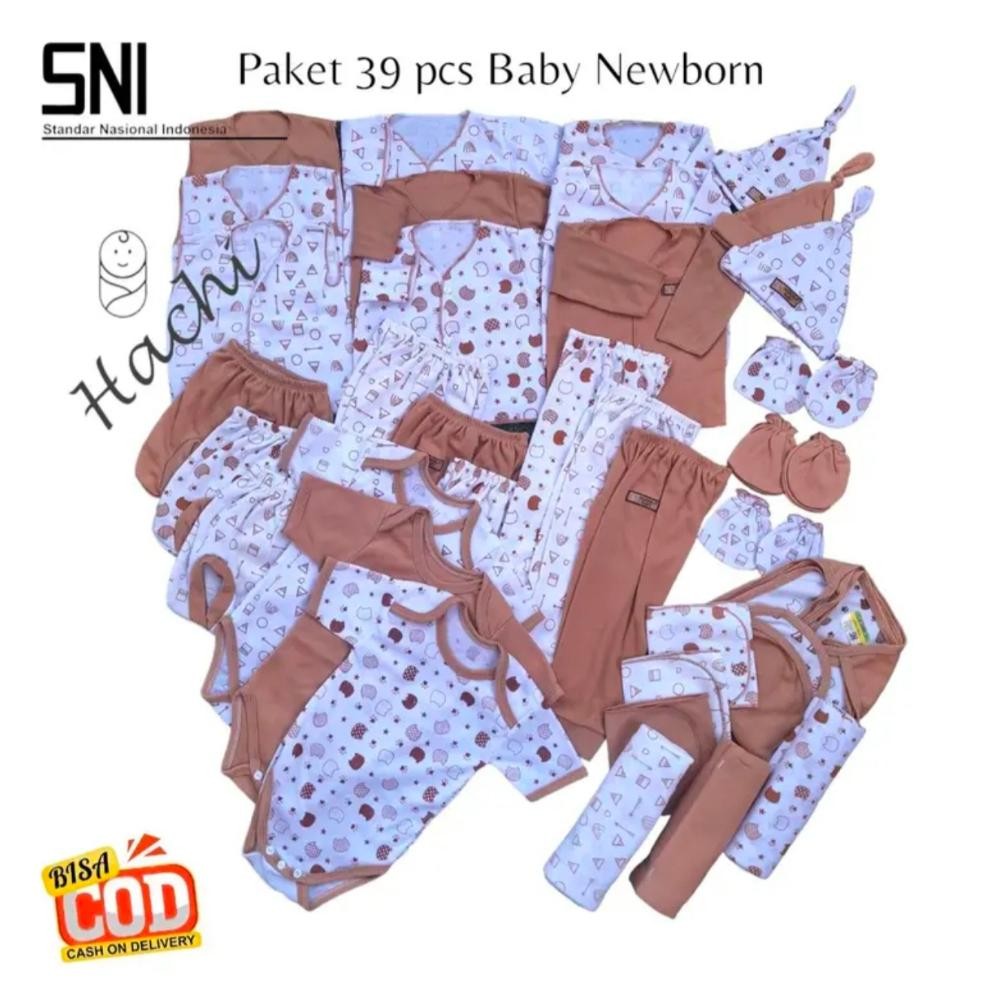 Ready 39 Pcs Paket Lahiran Lengkap Baju Bayi Celana Bayi Baru Lahir Perlengkapan Bayi Baru Lahir New