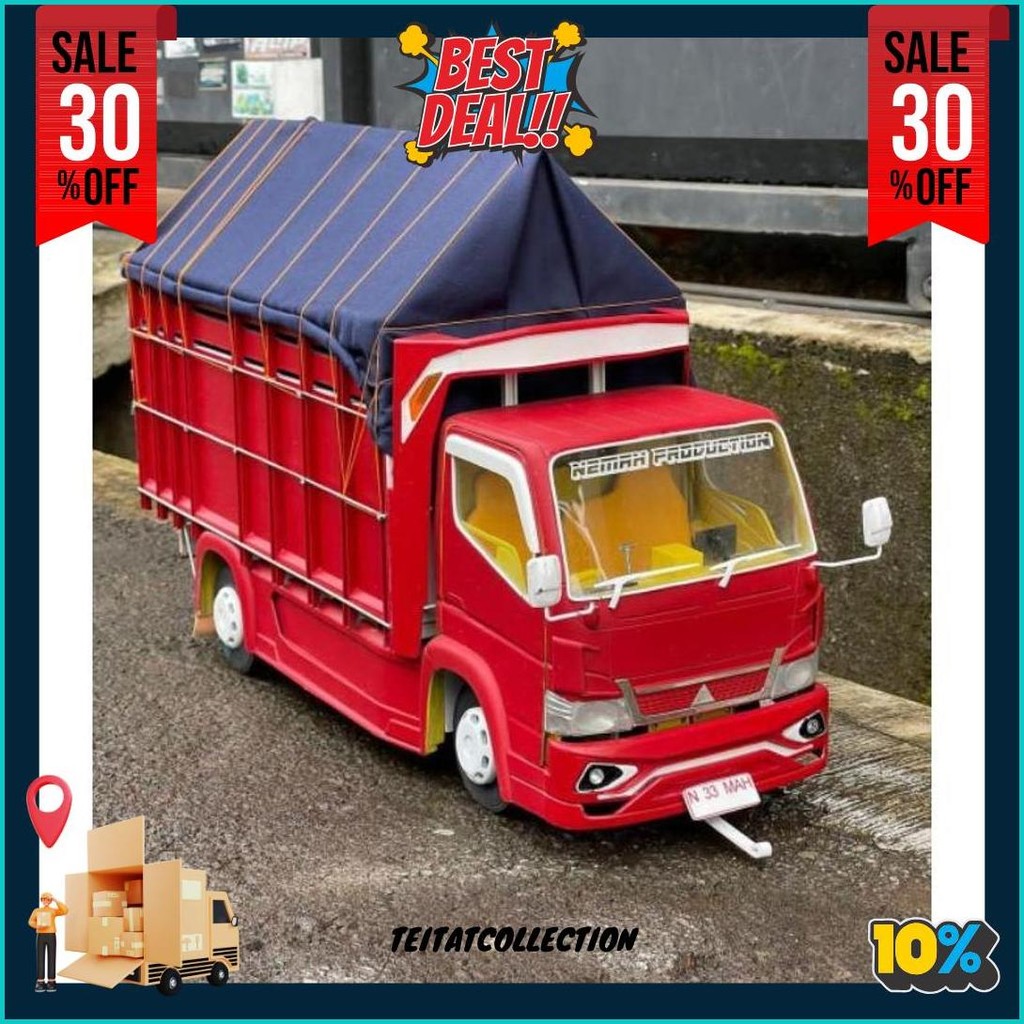 Truk Oleng Miniatur Truk Oleng Kayu Bisa Cod