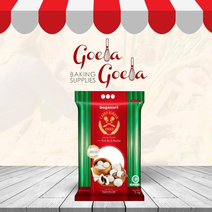 

Grosir Tepung Terigu Cakra Kembar Emas Untuk Roti Dan Pao 5Kg