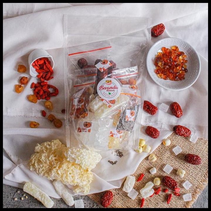 

Terlaris Paket Besar 440Gr Peach Gum Dessert Extra Snow Bird Nest - 11 Bahan Good Quality