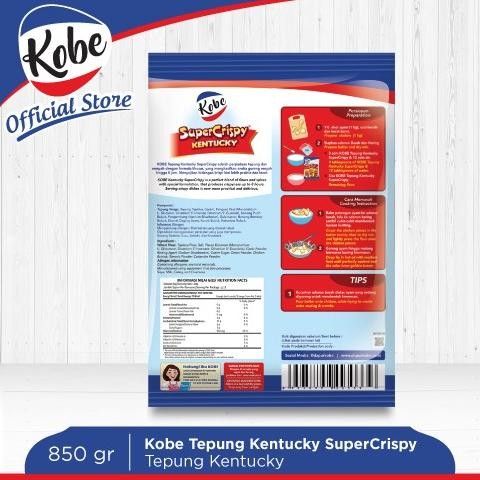

Promo Kobe Tepung Ayam Kentucky Super Crispy 850G 1 Karton Isi 12Pcs