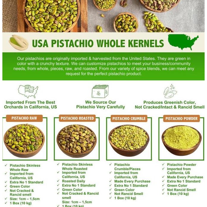 

Murah [250 Gr] | Organic Pistachio Powder - Kacang Tepung Pistachio Organik