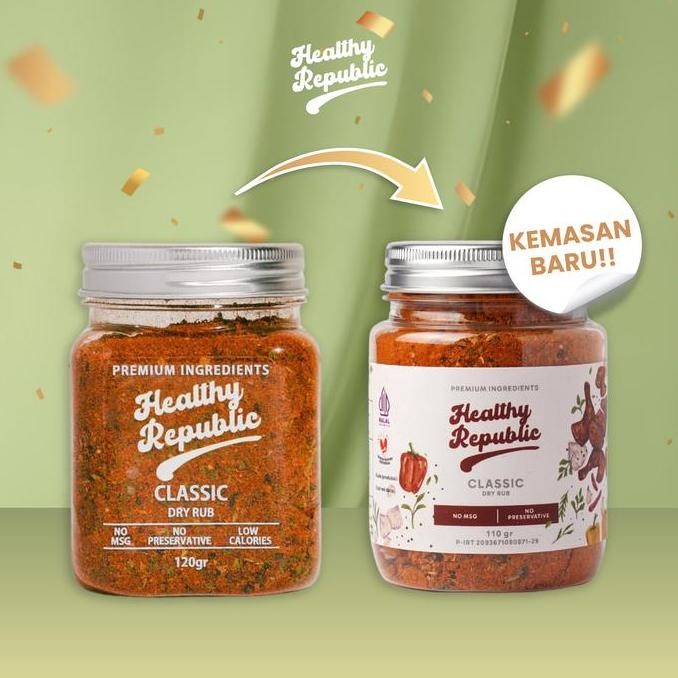 

[ Bundle 3pcs Bebas Pilih ] Healthy Republic Bumbu Marinasi Serba Guna Rendah Kalori 120gr LL