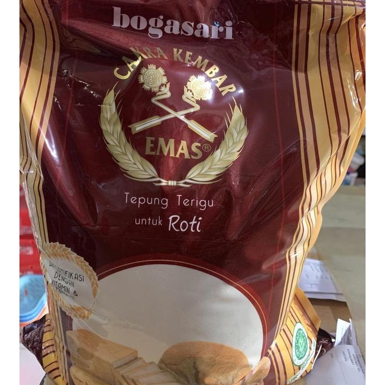 

Grosir Bogasari Cakra Kembar Roti 5 Kg / Cakra Kembar Emas Tepung