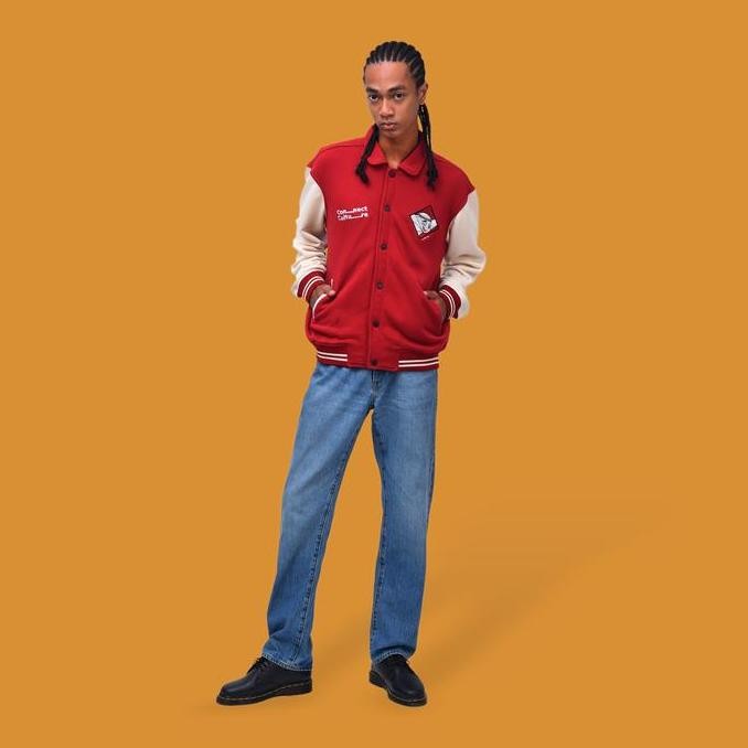 Grosir Roughneck Fxvb002 Maroon Connect Culture Varsity Jacket Jaket Nyaman