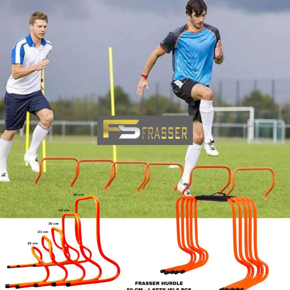 Frasser Hurdel Hurdle Hardel Tangga Lompat Latihan Sepak Bola Futsal Tinggi 50 cm Set isi 5 HRDL - 0