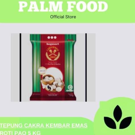 

Promo Tepung Cakra Kembar Emas Bogasari Premium Oriental 5 Kg Untuk Roti