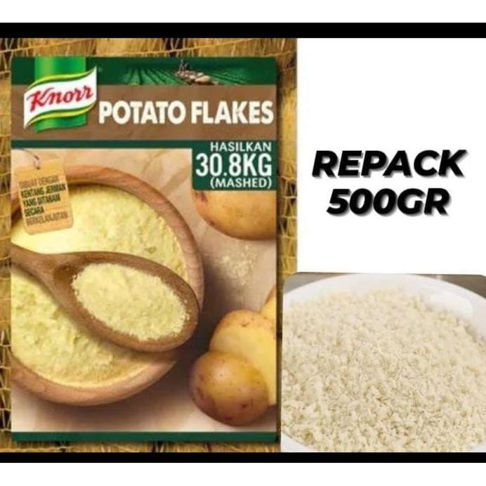 

Terlaris Knorr Mashed Potato Flake Kemasan Ecer 500Gr, Tepung Kentang Simple