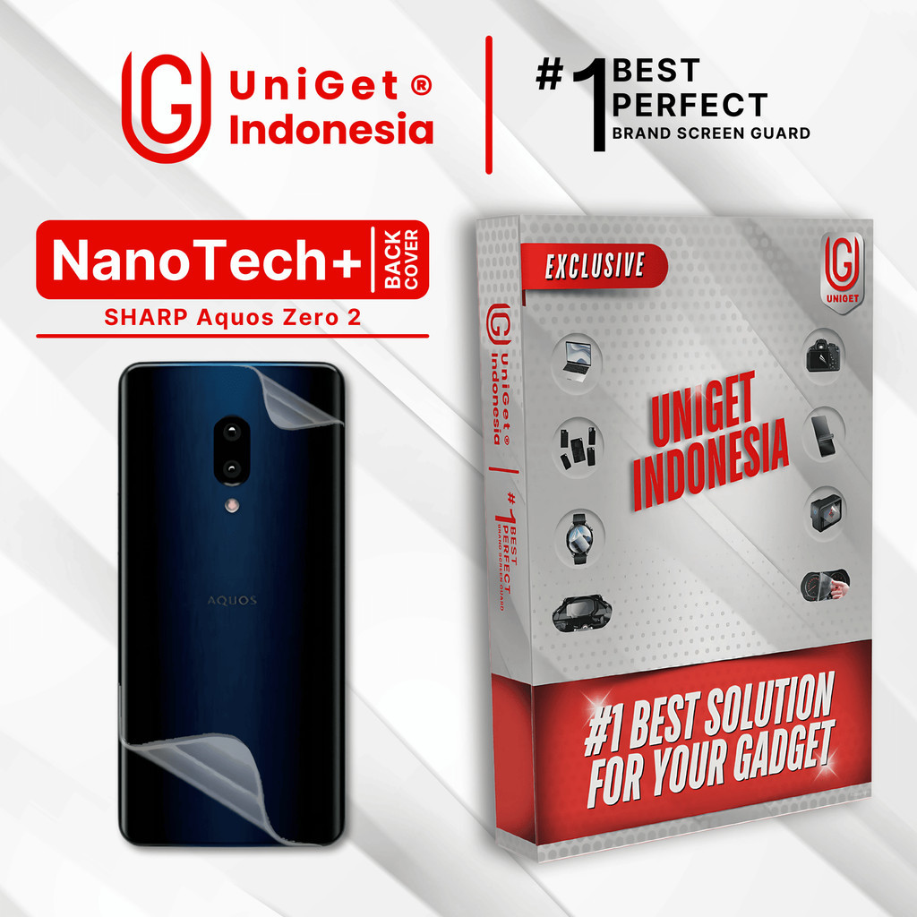 UniGet EPU BIO GENESIS Hydrogel for Sharp Aquos Zero2 / Back Cover Guard (Nanotech+ 100% Recycle) Pr