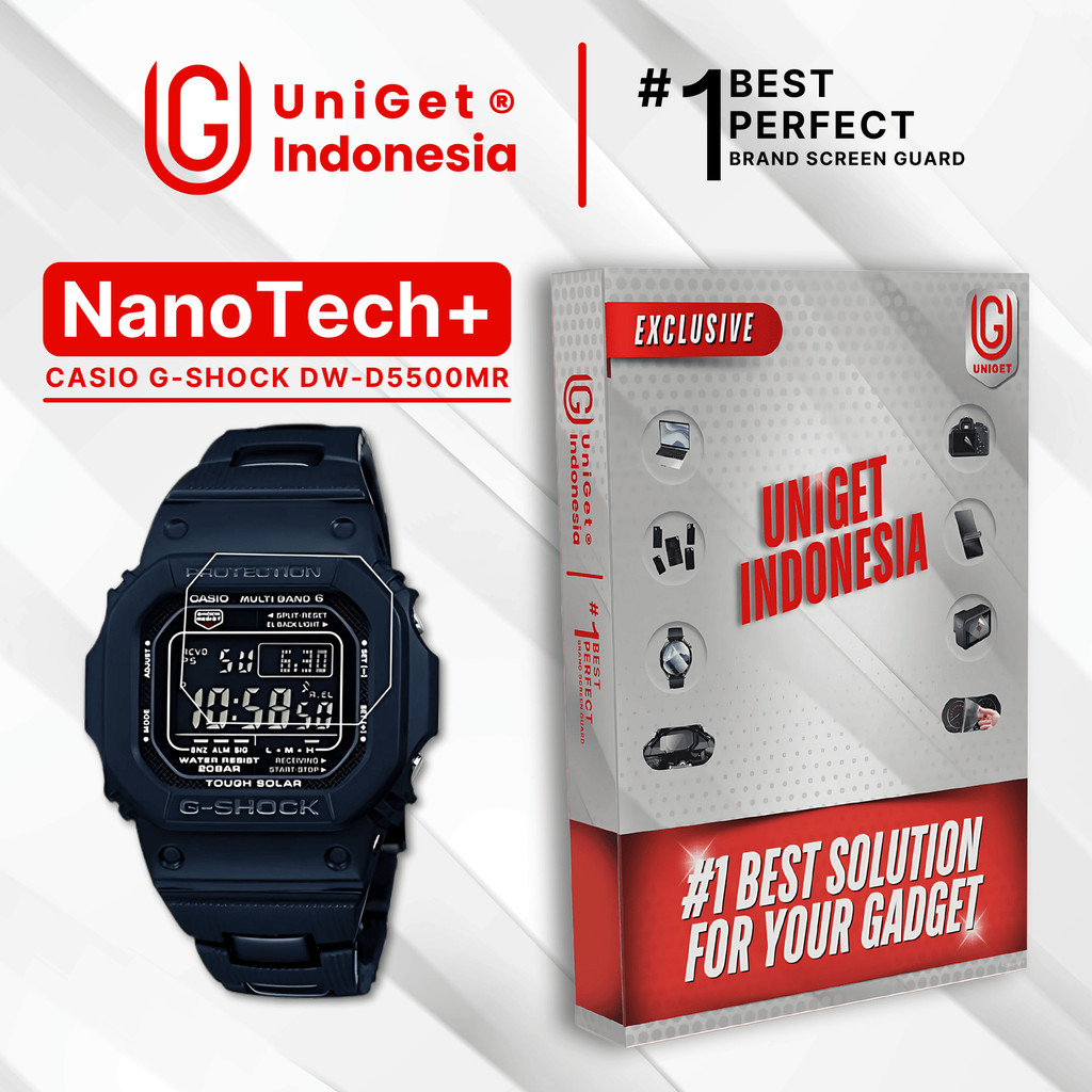 UniGet EPU BIO GENESIS Hydrogel for Casio Smartwatch G-Shock DW-D5500MR / Screen Guard (Nanotech+ 10