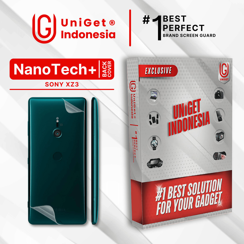 UniGet EPU BIO GENESIS Hydrogel for Sony Xperia XZ3 / Back Cover Guard (Nanotech+ 100% Recycle) Prem