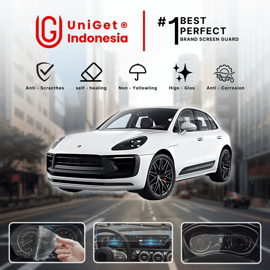 UniGet EPU BIO GENESIS Hydrogel for Porsche Macan / Screen Guard (Nanotech+ 100% Recycle) Premium Hi