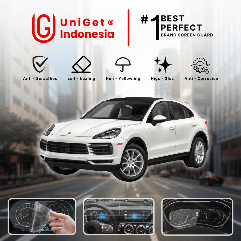 UniGet EPU BIO GENESIS Hydrogel for Porsche Cayenne (2018-2021) / Screen Guard (Nanotech+ 100% Recyc