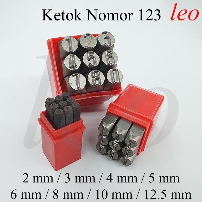 

BERKUALITAS NUMBER PUNCH 2/3/4/5/6/8/10/12.5 MM KETOK NOMOR ANGKA REVERSE STAMP
