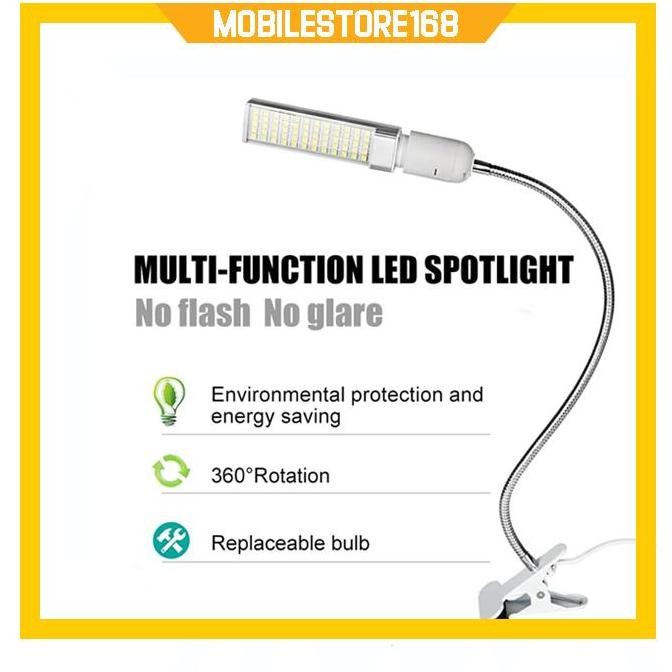 Lampu service jepit 60 LED/ lampu service 60 LED 1 SET/ gagang lampu