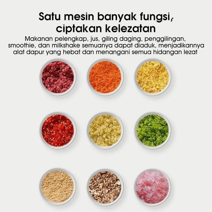 

Terlaris Samono Sw099 Mini Chopper Daging Buah Meat Blender Elektrik 200W