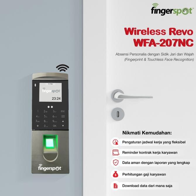 Grosir Mesin Absensi Wajah Fingerspot Revo Wfa 207 Nc - Revo Wfa-207Nc