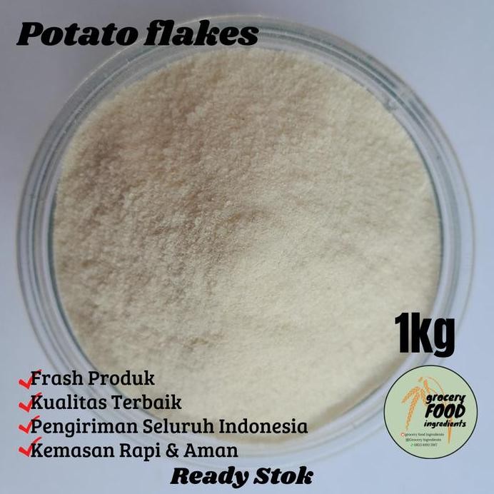 

Terlaris Potato Flakes - 1Kg / Mashed Potato Flakes / Tepung Kentang