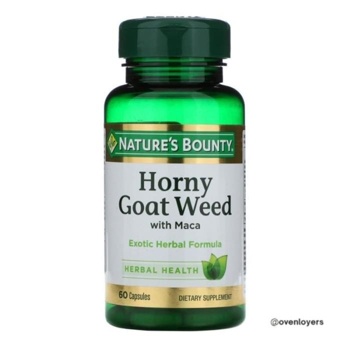 Natures Bounty Horny Goat Weed With Maca 60 Capsules
