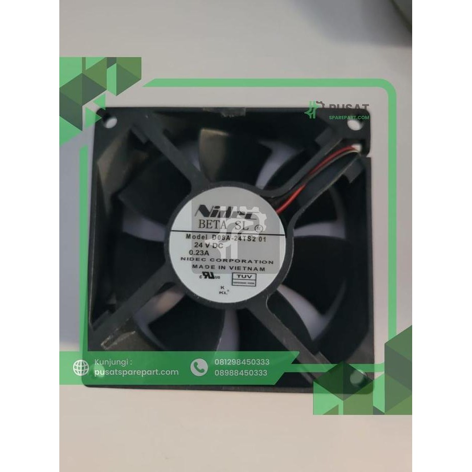 80mm fan Nidec D08A-24TS2 8025 24V 0.23A 8CM two line drive cooling fa murah