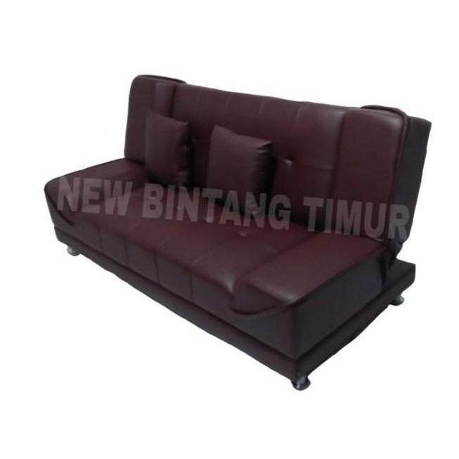 Terlaris Sofa Bed Cadeera - Merah Maroon